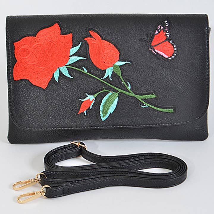 Pochette Enchanted Red Roses pour la vente par 3AM BY H&D ACCESSORIES