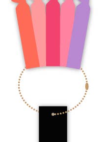 Hair Tie Hang Tag for wholesale by Knotty Accessories