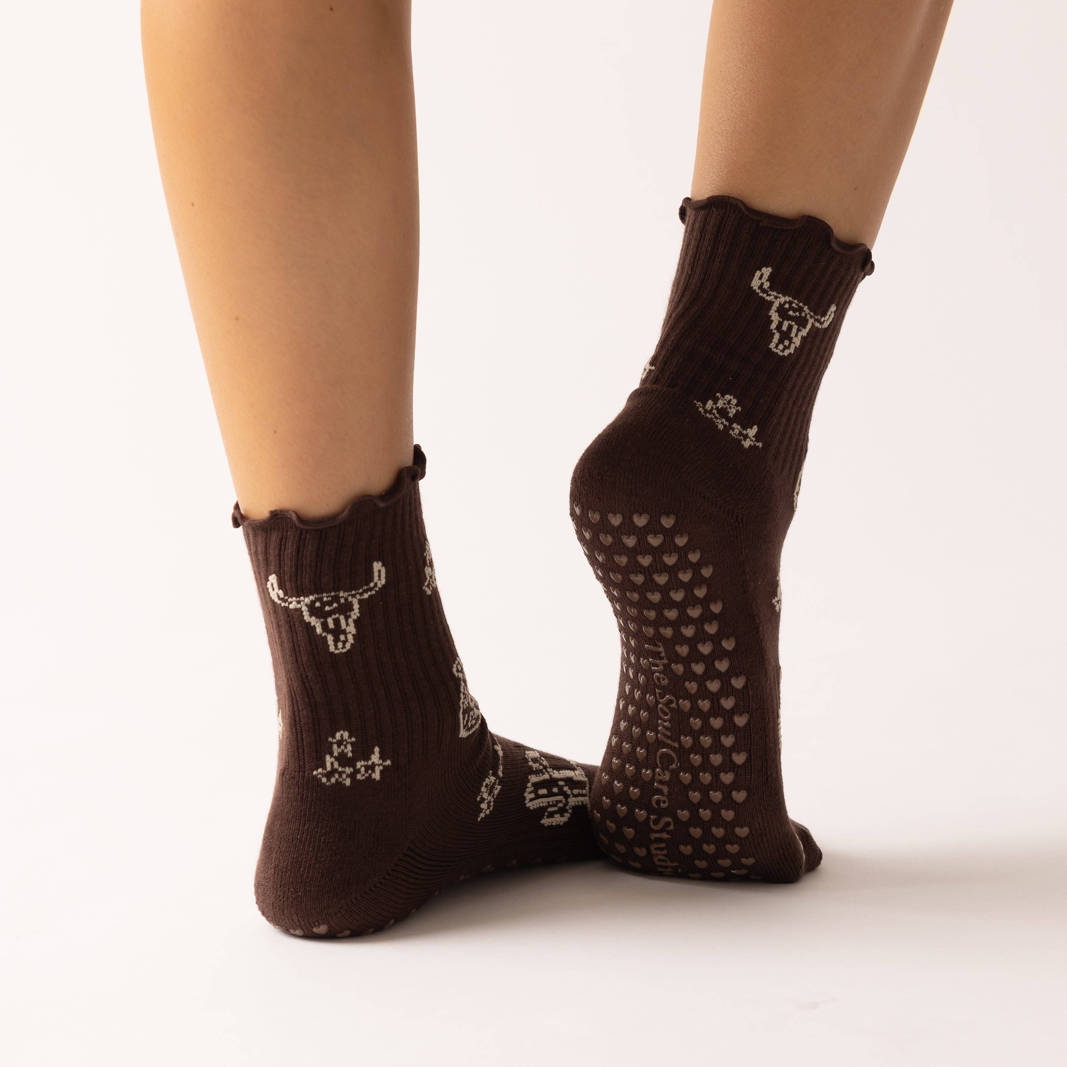 The Soul Care Club - Wholesale Socks - Women's - Wanderin' West Grip Socks1