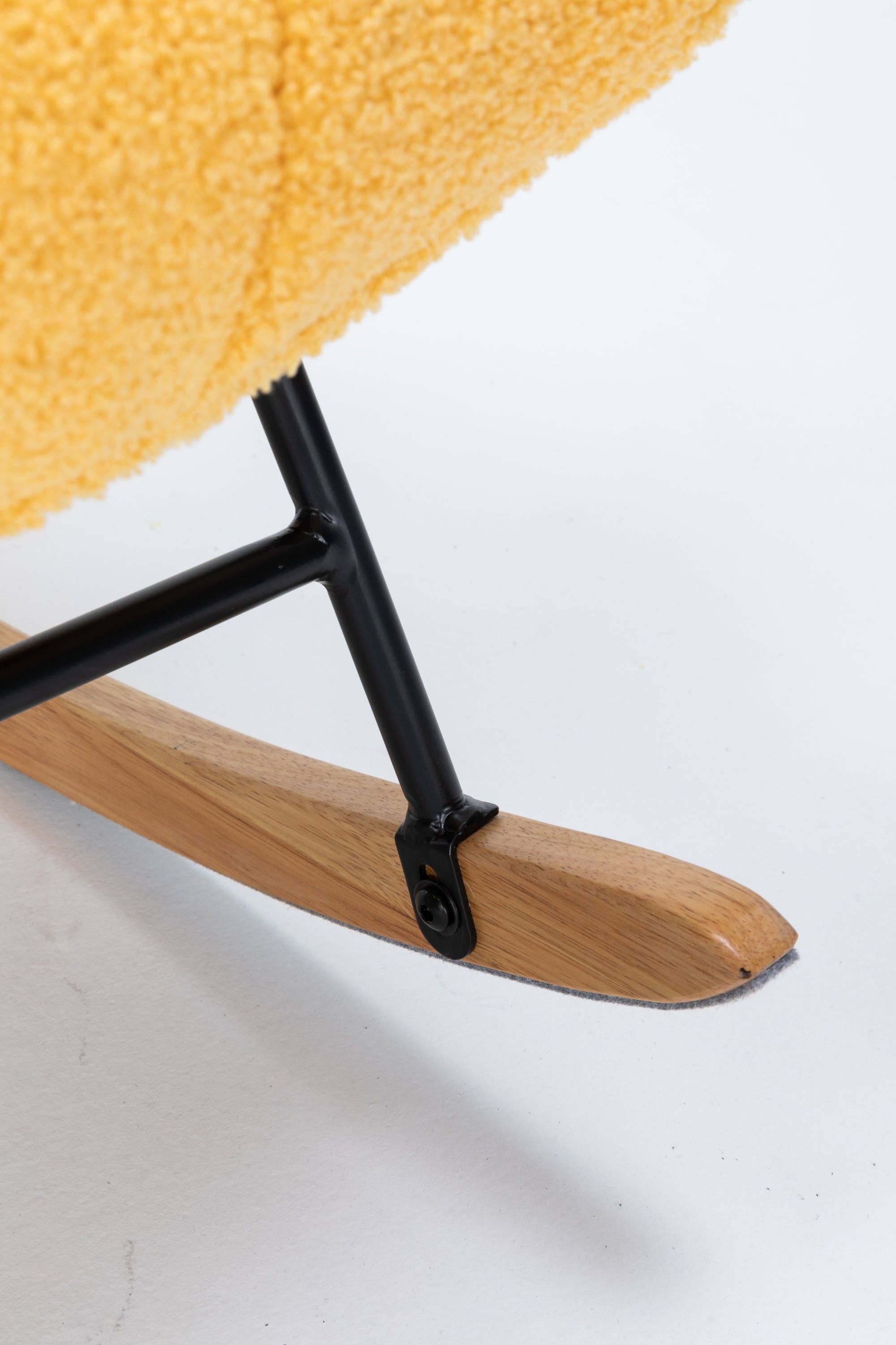 39F Inc. - Vente Fauteuils à bascule - Fauteuil à bascule rembourré pour chambre de bébé avec dossier haut6