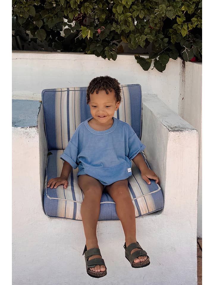 Blueberry Mini Terry Romper for wholesale on Faire9