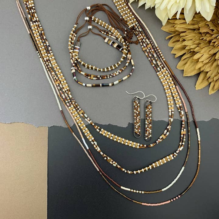 Set - Refined Half Tila Collection - Neutrals for wholesale by LITVA'S Jewelry