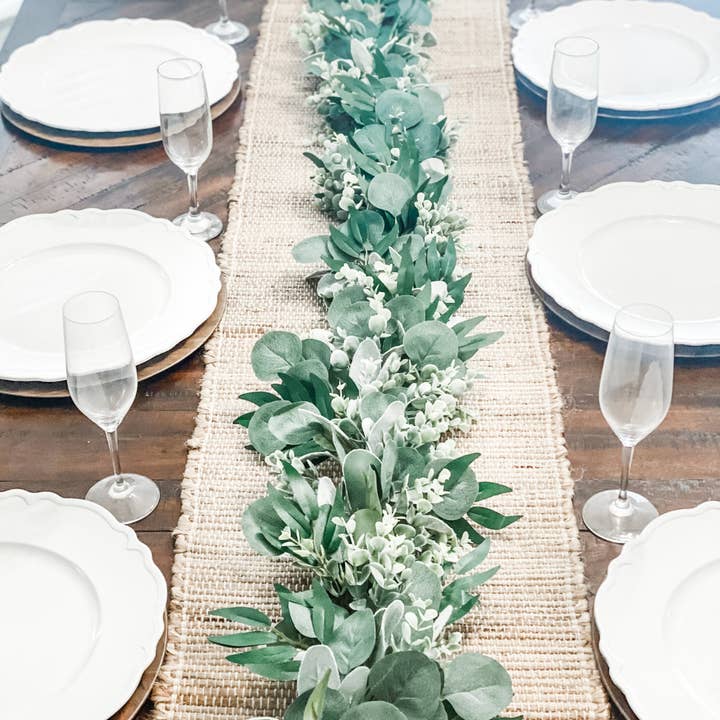 Journey Decor - Wholesale Bunting/garland - Artificial Eucalyptus Greenery Garland4