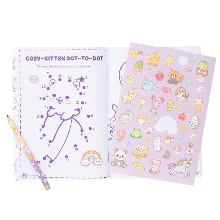 Simon & Schuster - Wholesale Coloring & Activity Book - Kids & Baby - Kawaii Cuties: Coloring Book with Rainbow Pencil by Delaney Foerster2