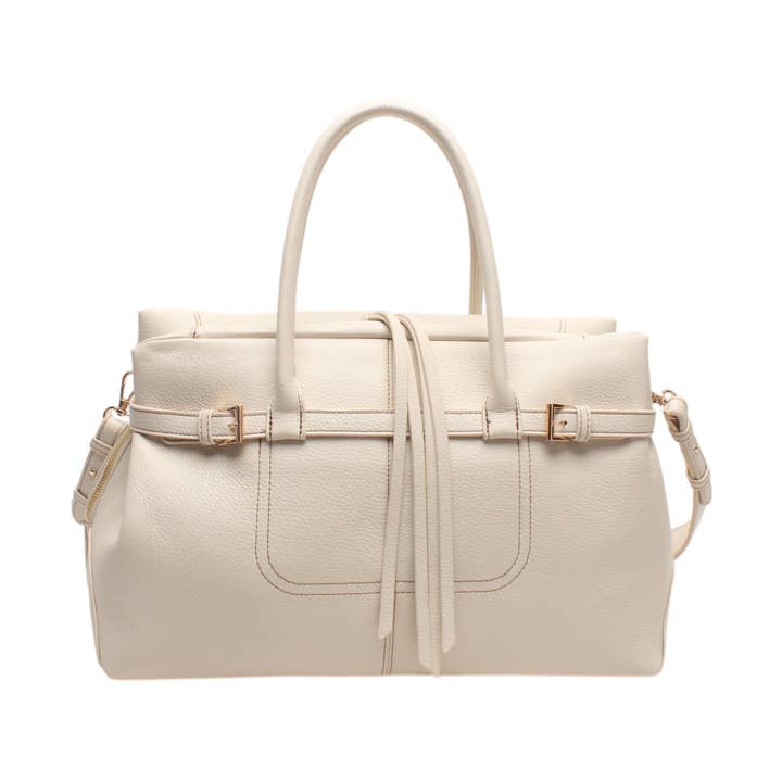 Saco cabas com tiracolo e pega, fecho decorativo, fecho-éclair por atacado de BESTINI