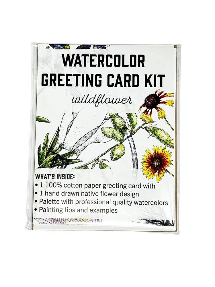 Madrona Press - Wholesale DIY Craft Kit - Watercolor Card Kit - 1 Wildflower Card3