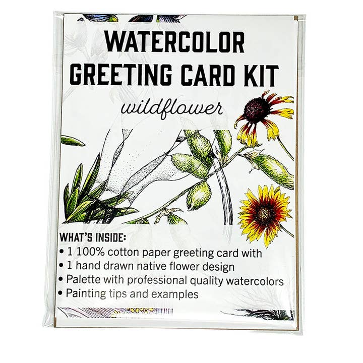 Madrona Press - Wholesale DIY Craft Kit - Watercolor Card Kit - 1 Wildflower Card3