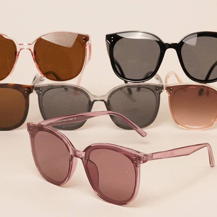 ASSORTED COLOR Oversized Butterfly Gradient Sunglasses for wholesale on Faire