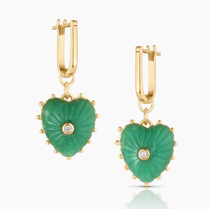 Isabel Chrysoprase Earrings for wholesale by THATCH