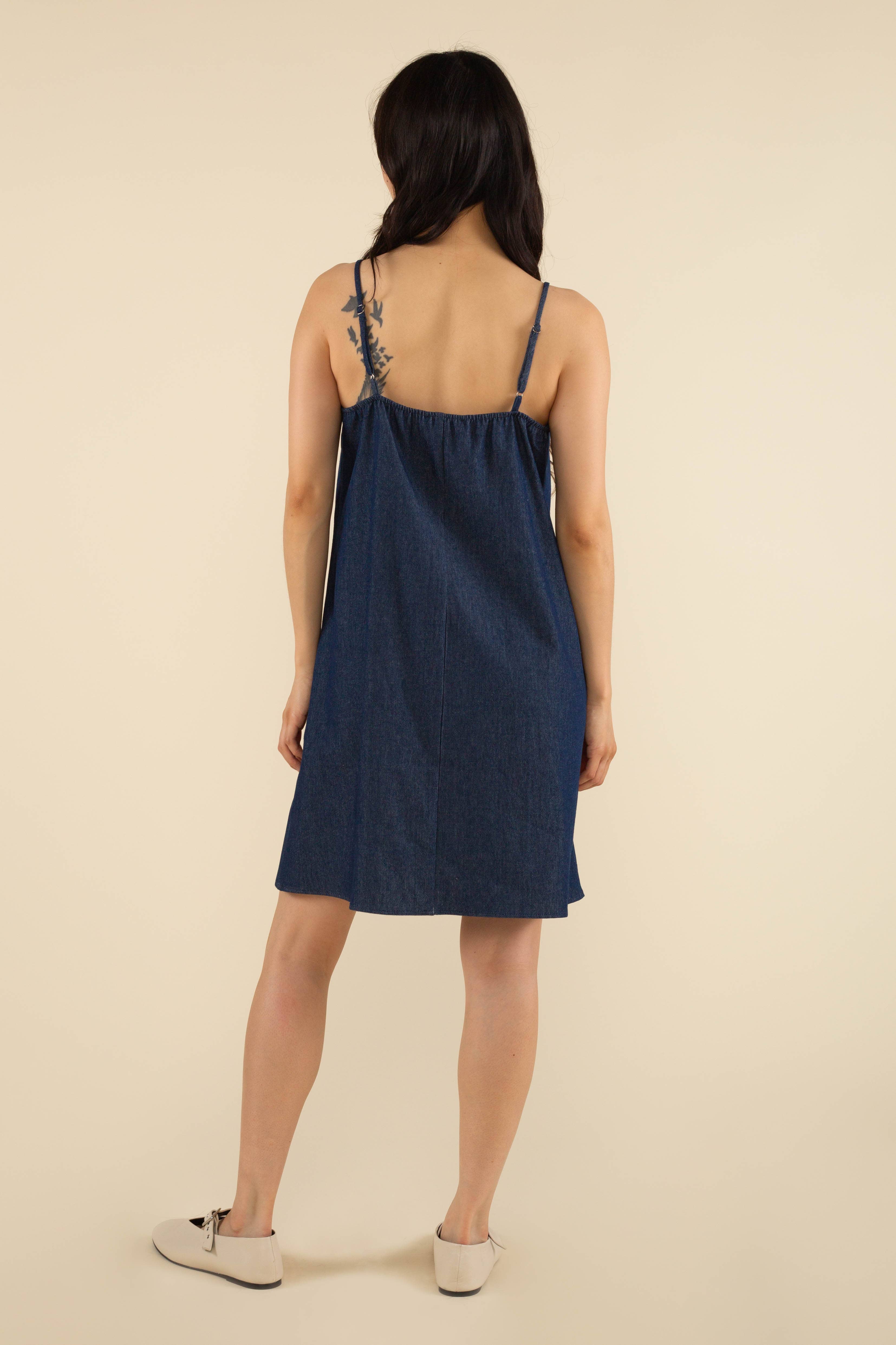 NLT – wholesale Dress – Women's – Abbey Cotton Denim Mini Dress5