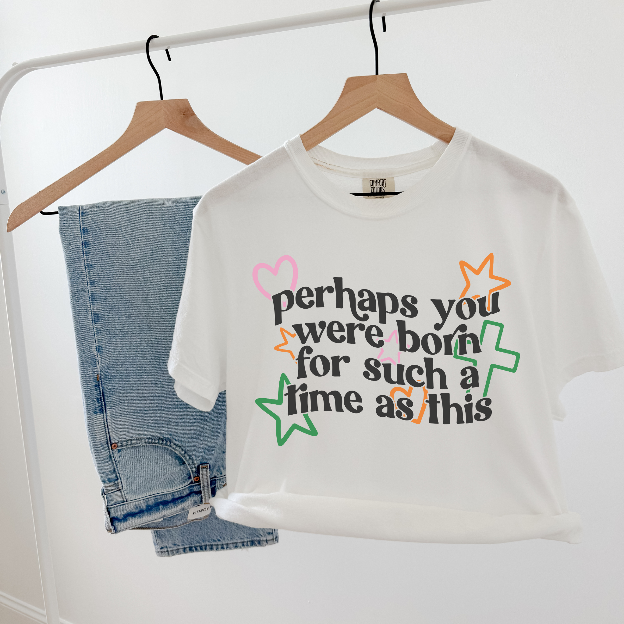 Hey Jude Graphic Tees - Vendita all'ingrosso Maglietta serigrafata - Donna - Forse Sei Nato per un Momento come Questo Maglietta3