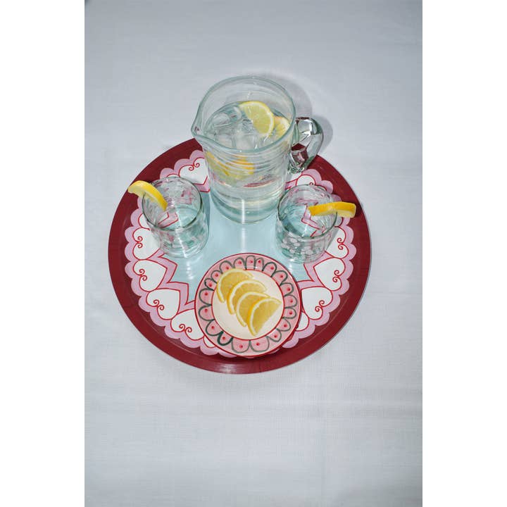 ACTOS - Wholesale Decorative Tray - Round Birch Wood Tray – L’Amour4