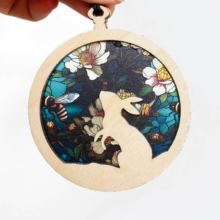 Skogskaninprydnad - Kanin julhelg solfångare för wholesale av Squirrel Tacos Papercuts