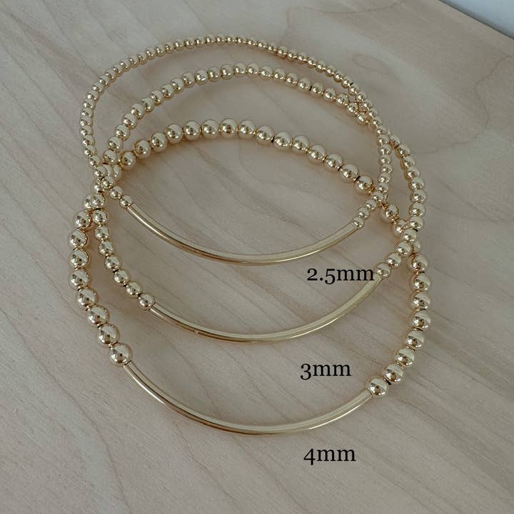 Amethyst and Opal - Wholesale Beaded Bracelet - Gold Bar Bracelet5