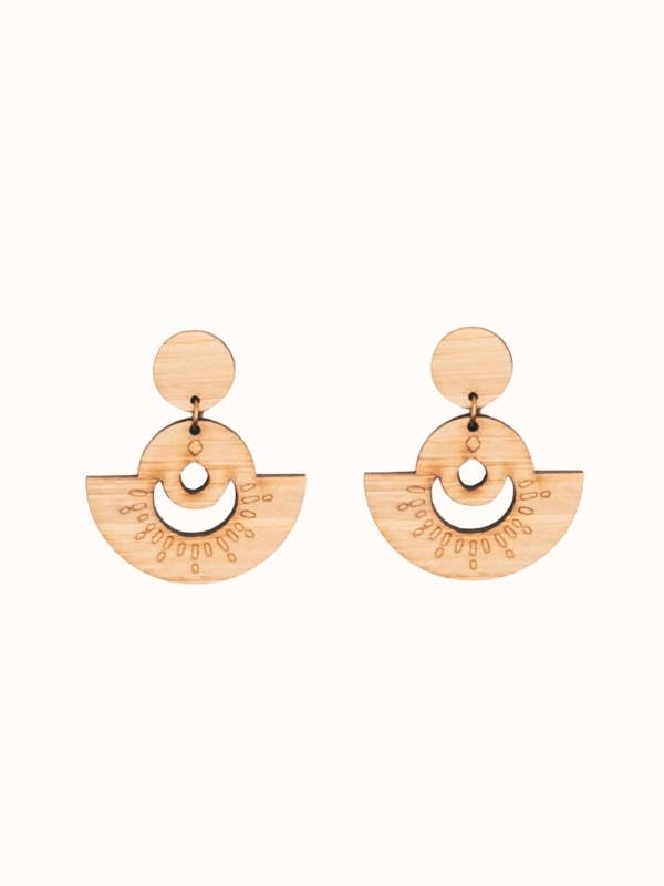 Celestial Statement Bamboo Earrings | Galaxy for wholesale by Wild Cloud