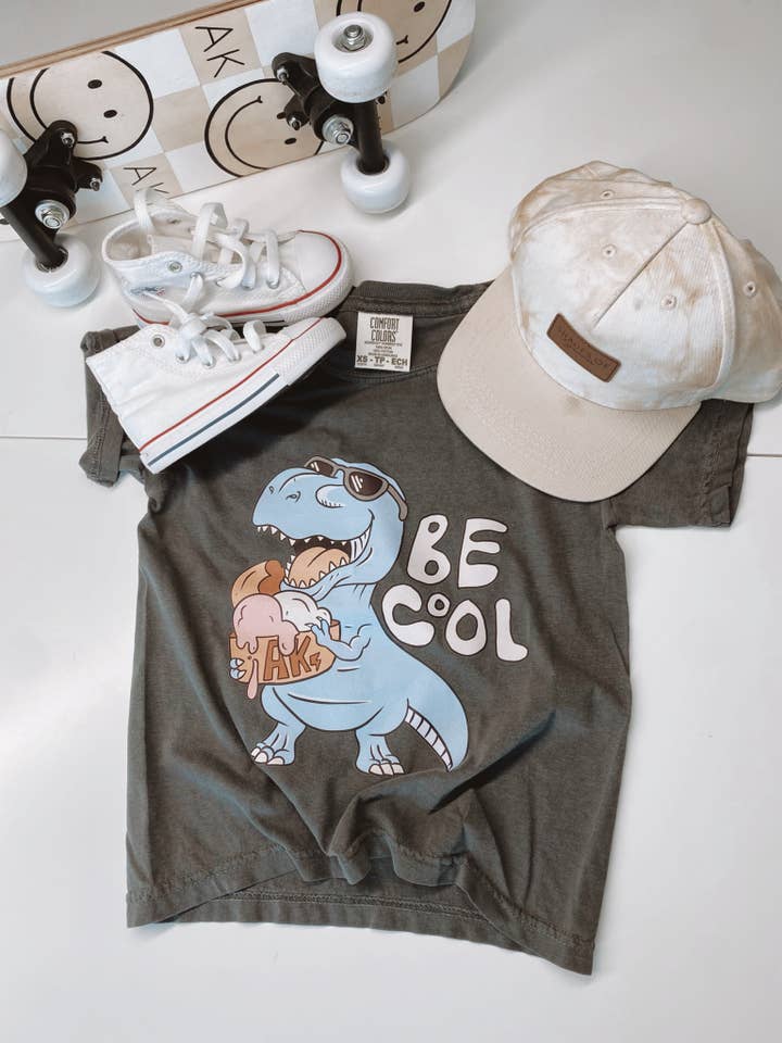 AK CLOTHING COMPANY, LLC - Wholesale Screen Printed T-Shirt - Kids - Dino Graphic Tee