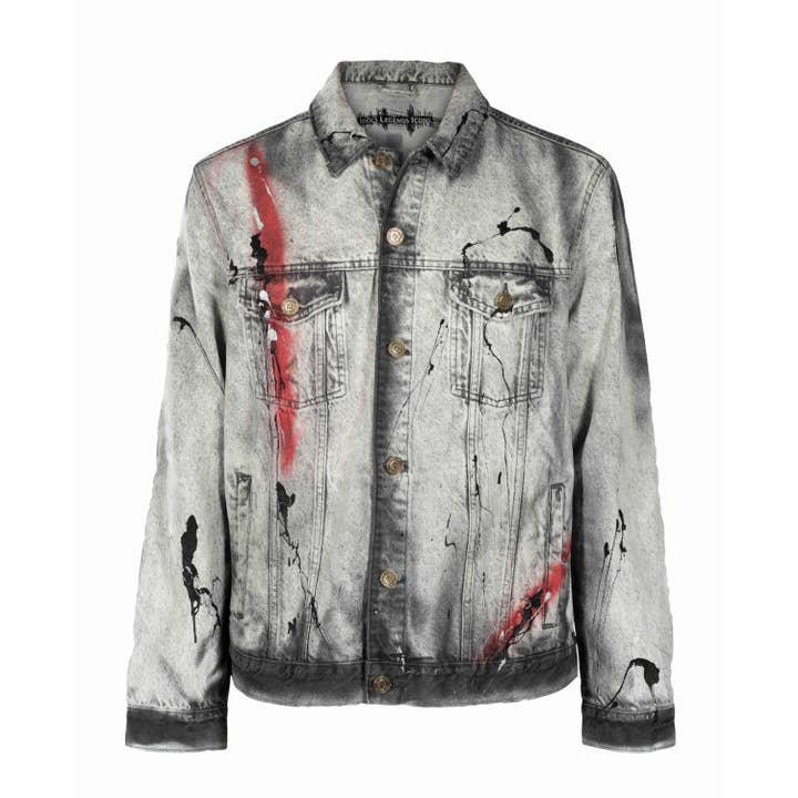Idols Legends Icons - Vendita all'ingrosso Giacca di jeans - Uomo - Giacca di jeans uomo Jim Morrison