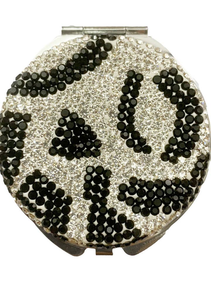 Specchio Pieghevole in Ceramica a Cerchio con Strass M0428 per la vendita all'ingrosso da parte di Ole