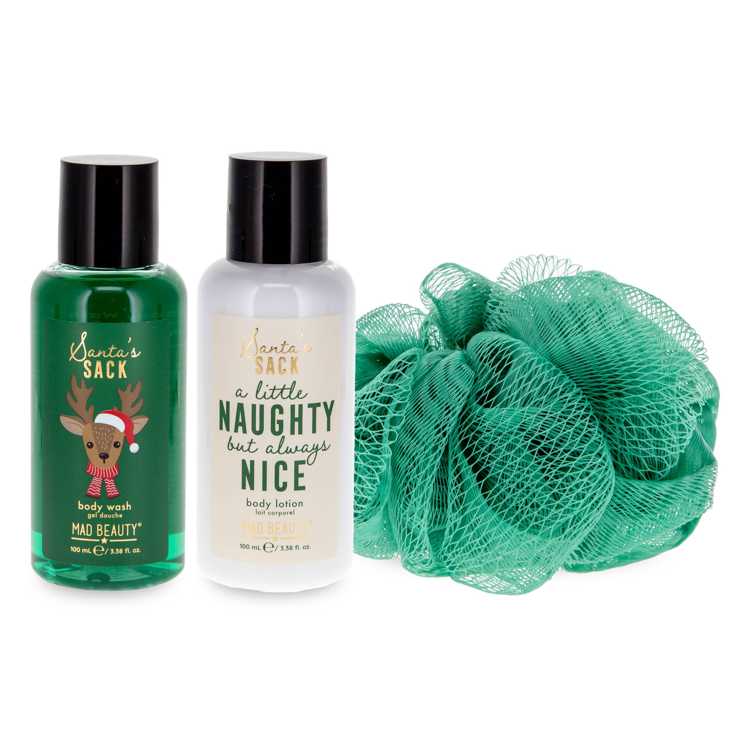 Mad Beauty USA LLC - Wholesale Bath & Body Set - Santa's Sack Gift Set - Naughty but Nice1