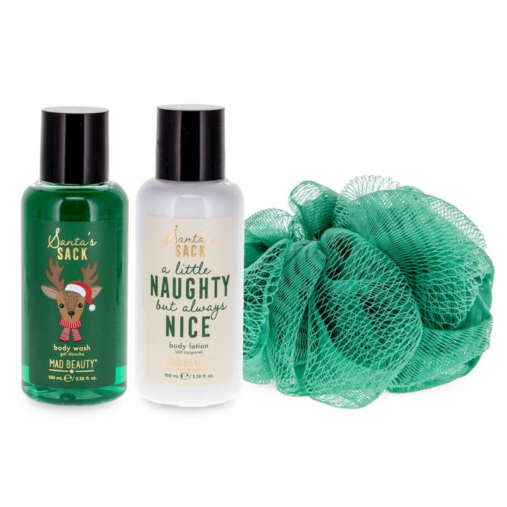 Mad Beauty USA LLC - Wholesale Bath & Body Set - Santa's Sack Gift Set - Naughty but Nice1