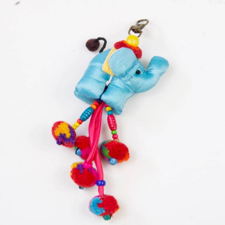 The Elephant Temple - Wholesale Keychain - Women's - Elephant Pom-Pom Key Chain2