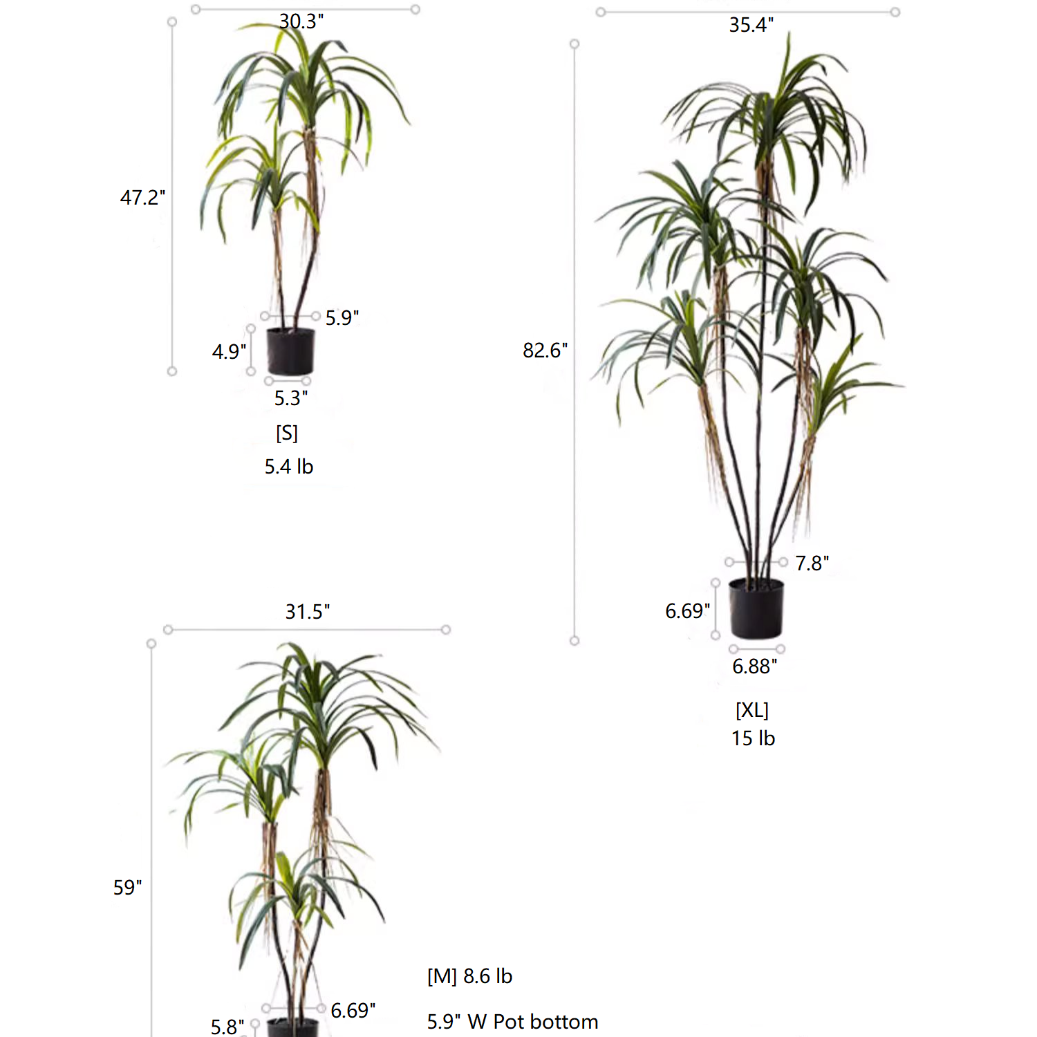 Rustic Reach - Wholesale Artificial Plant - Artificial Dracaena Tree0
