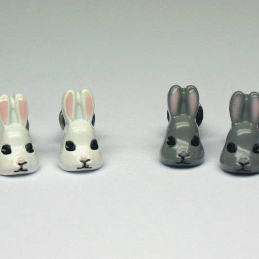 Pendientes de tuerca con forma de conejo con forma de conejo para venta al por mayor de Ninaouity