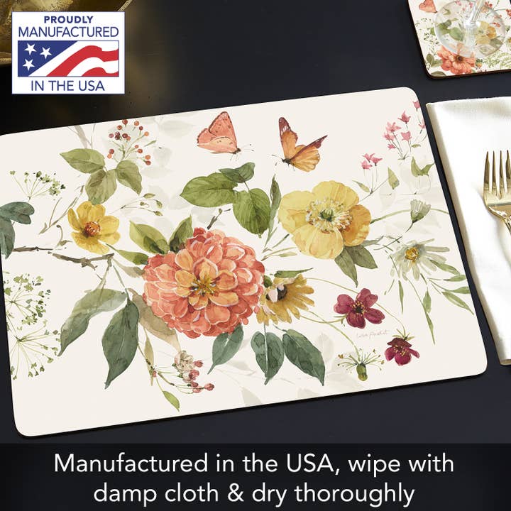 CounterArt/Highland Home/Thirstystone/CoasterStone - Wholesale Placemat - Cala Home Blessed by Nature Decorative Hardboard Placemats