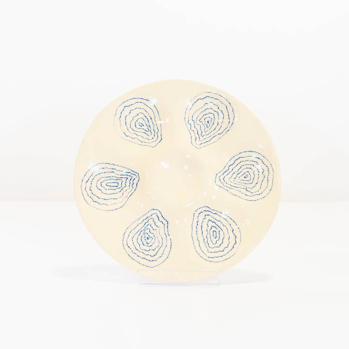 Anaïs Dezarnaud - Wholesale Dinner Plate - Oyster Plate, 6 oysters1