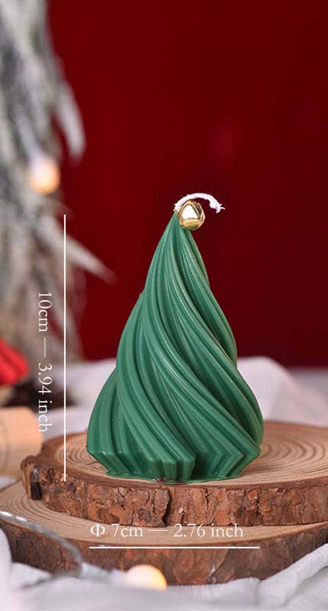 Candles Meta - Wholesale Novelty candle - Mini Rotating Christmas Tree Home Decoration Candles2
