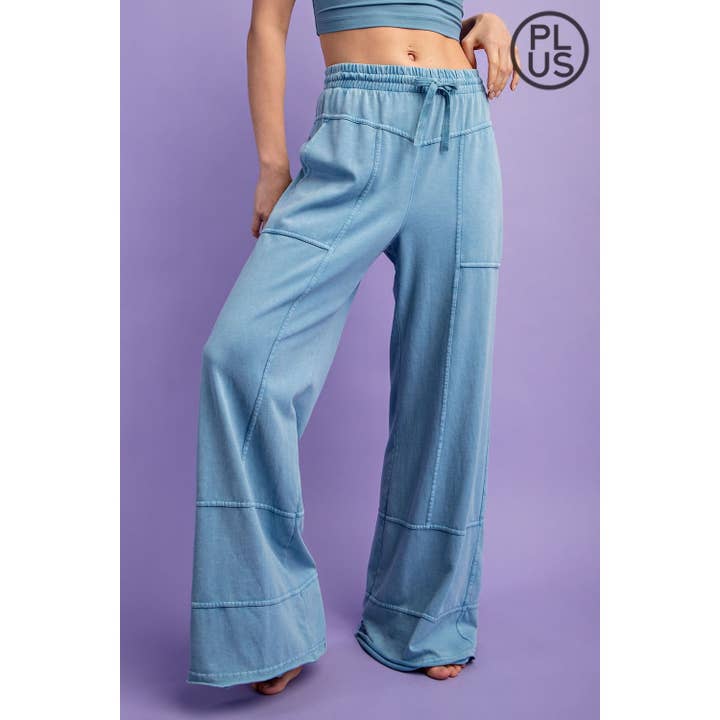 Rae Mode - Wholesale Pants - Women's - PLUS SIZE MINERAL WASHED FULL LENGTH COTTON PANT13