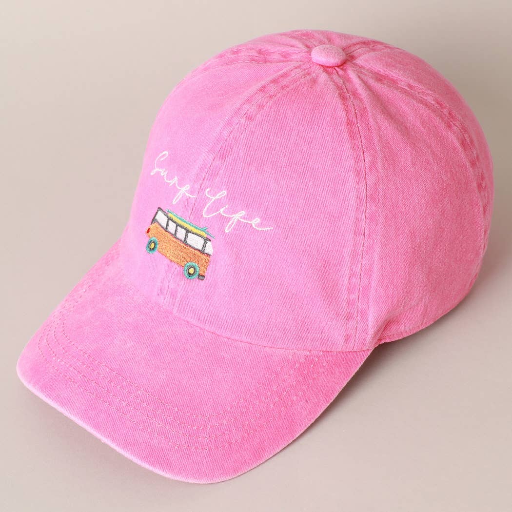 Fashion City - Wholesale Baseball Cap - Women's - Surf Life Embroidered Baseball Cap Hat6