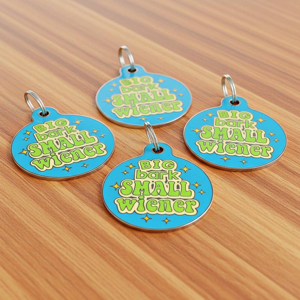 Bad Tags - Wholesale Halsbandlabel - Hond - Grappige Hondenpenning Scanbare QR-code - Grote Blaffer Kleine Wiener10