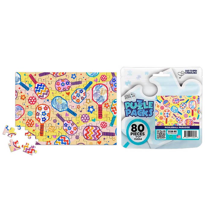 Micro Puzzles - Wholesale Puzzle – Adult - Puzzle Packs - Pickleball Paradise for senior puzzlers