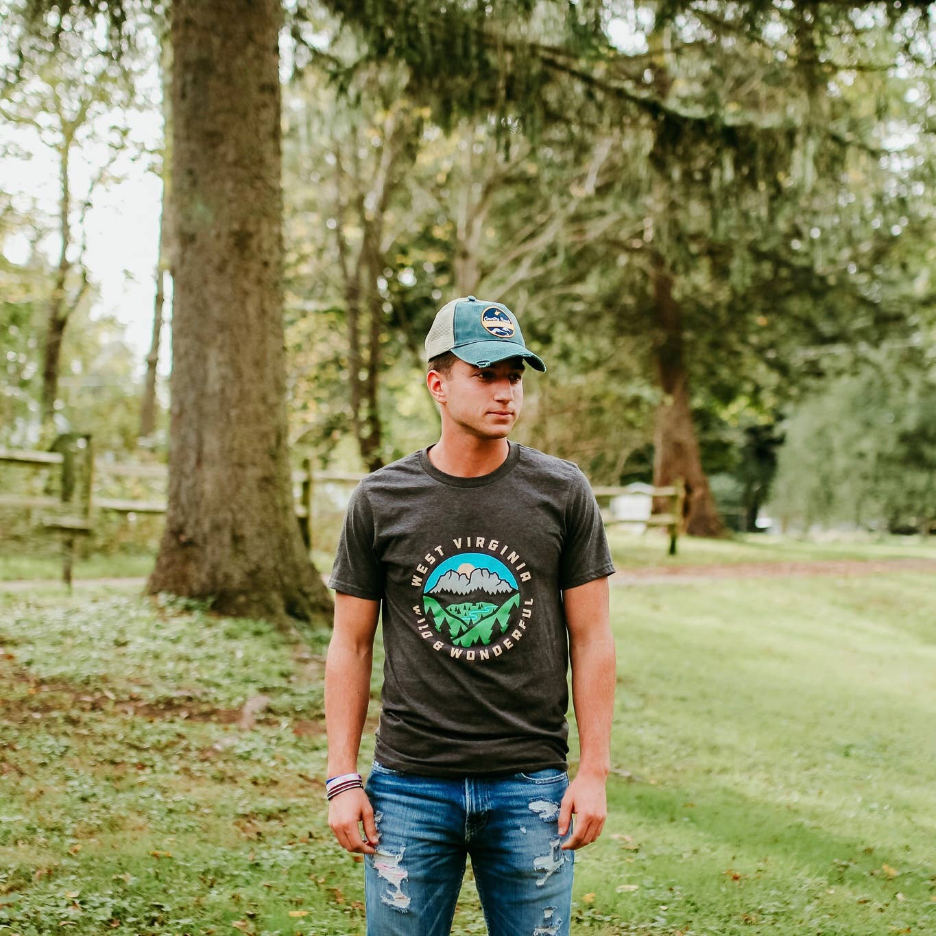 Loving WV - Wholesale T-shirt met print - Uniseks - Wild & Wonderful Scenery Shirt3