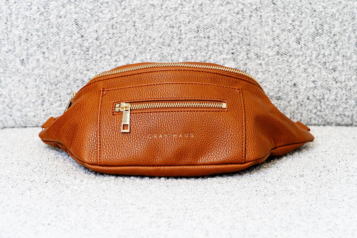 Gray Haus – Pochete - Mulher por atacado – Parker Pack II - Cognac1