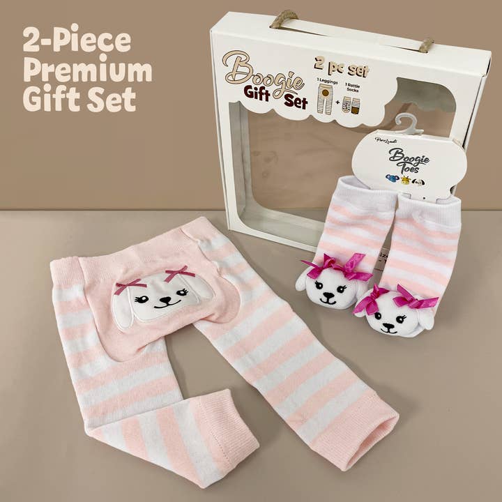 Toy Puppy 2-delige Boogie Toes & Tight babycadeauset, tot 18 maanden voor wholesale door Boogie Toes
