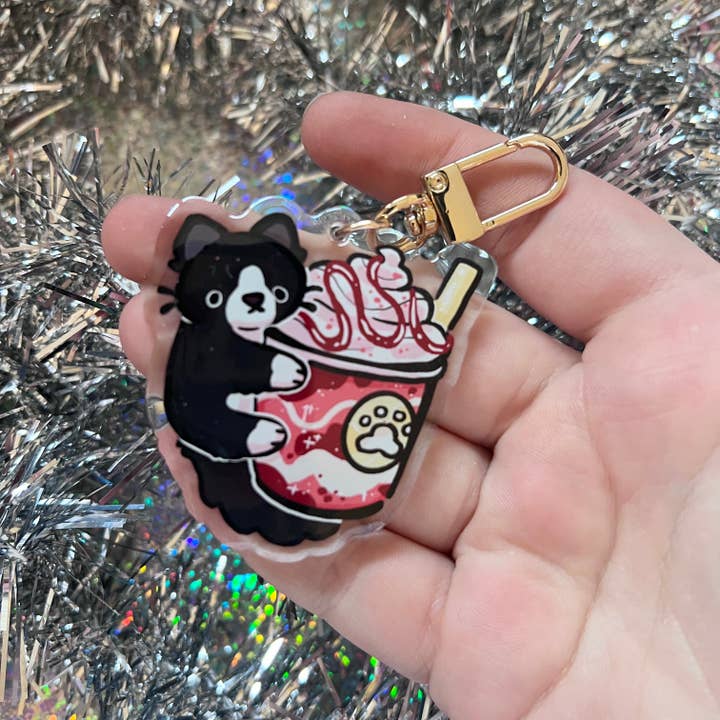 Woolblossom - Wholesale Keychain - Women's - Kitty Frappe ~ Acrylic Charms3