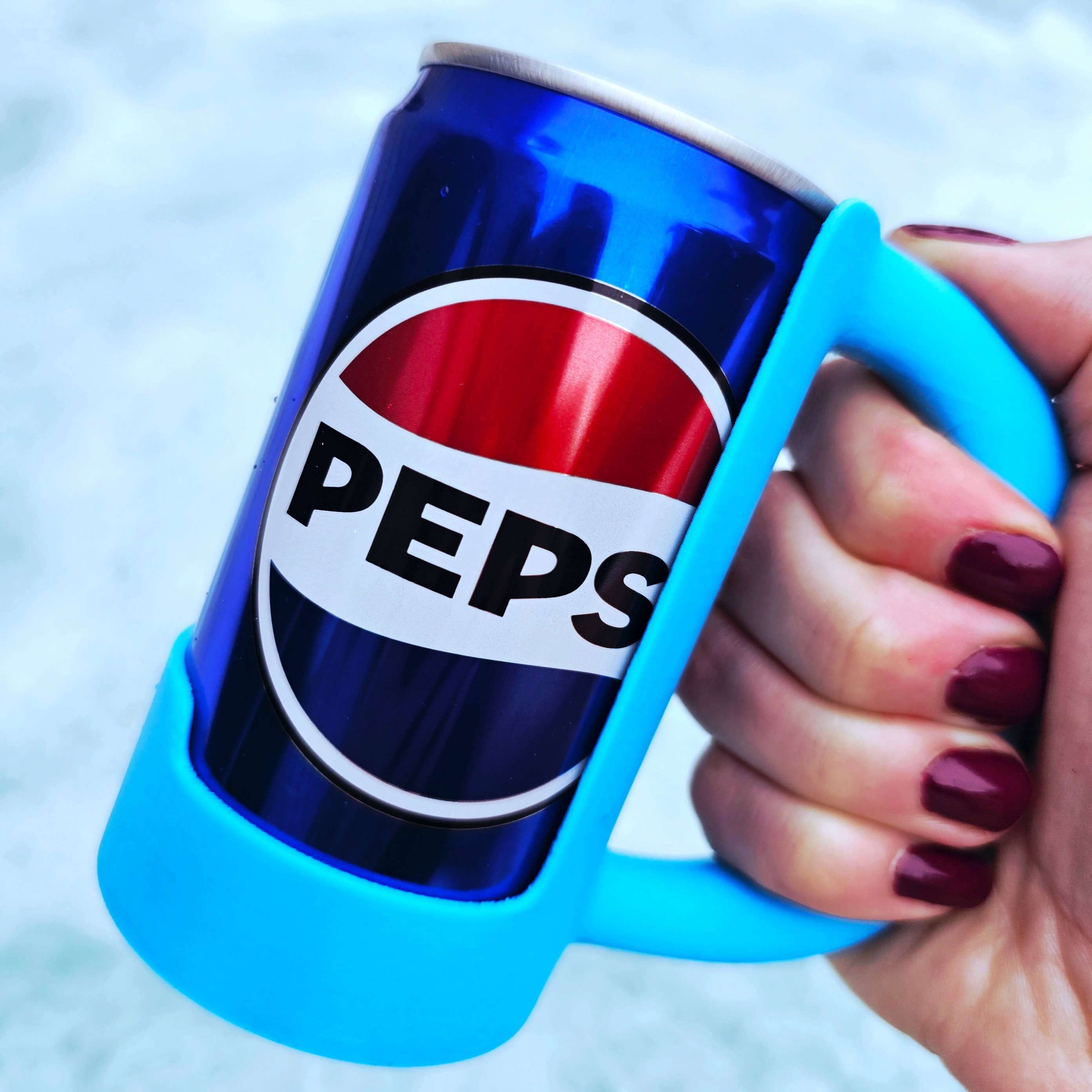 BD Lasers INC. - Wholesale Drink Huggers & Koozies - 7.5 & 8.4 oz MINI Can Holder, Mini Soda Pop Holder Handle11