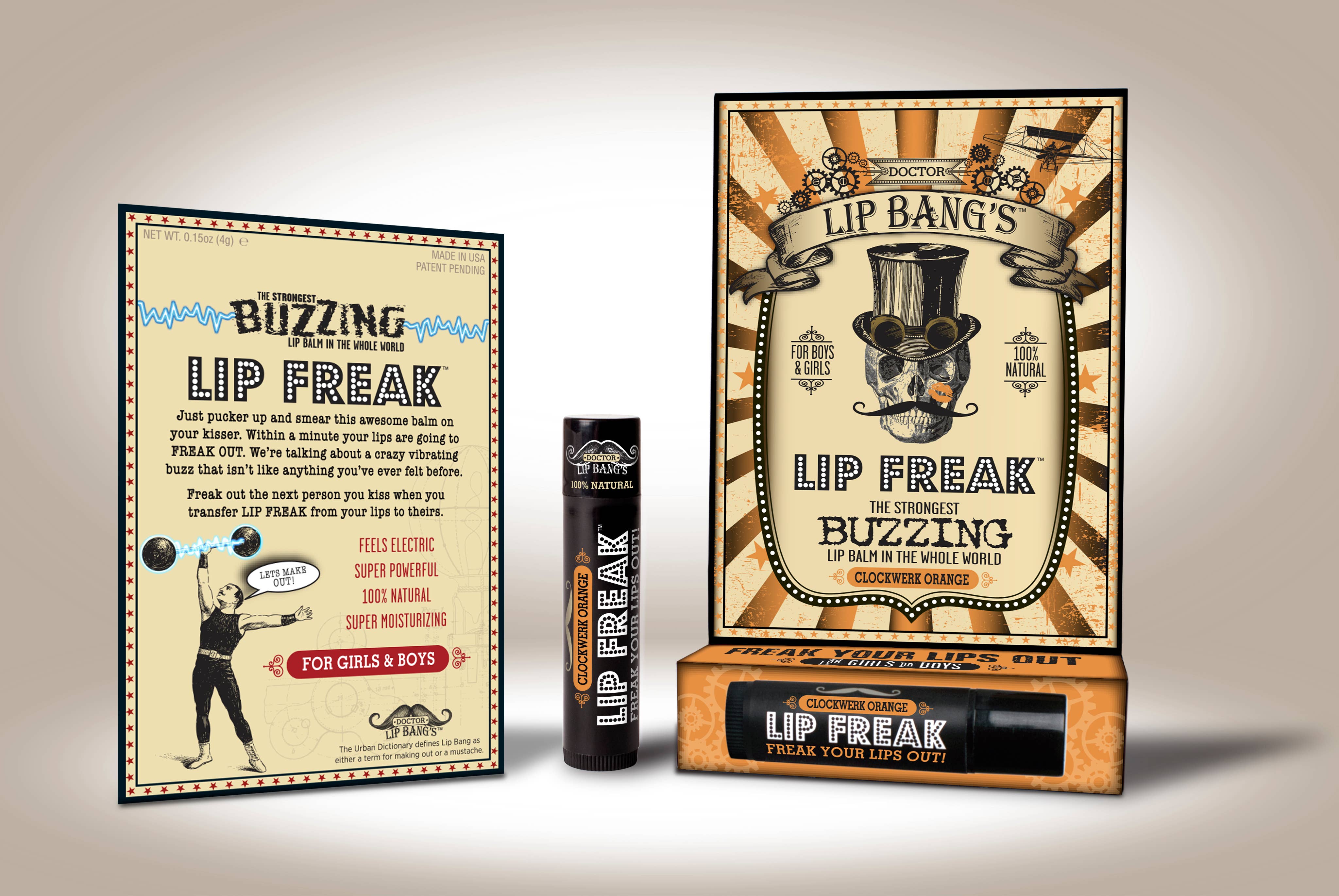 Doctor Lip Bang's - Wholesale Lip Balm - Clockwerk Orange Lip Balm6