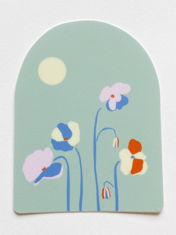 Day Trip Flower Sticker for wholesale by Daley Kaye Studio