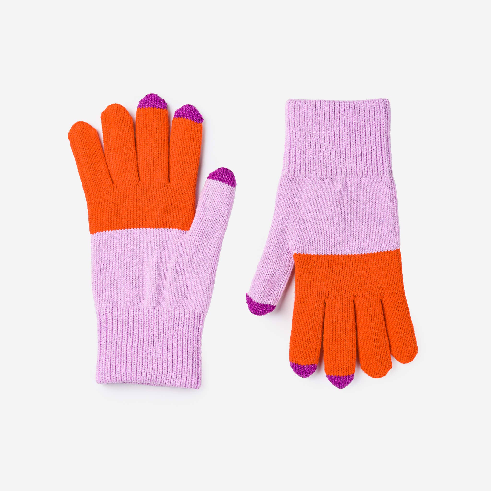 VERLOOP | knits - Wholesale Handschoenen - Dames - Kleurblok Brei Touchscreen Handschoenen35
