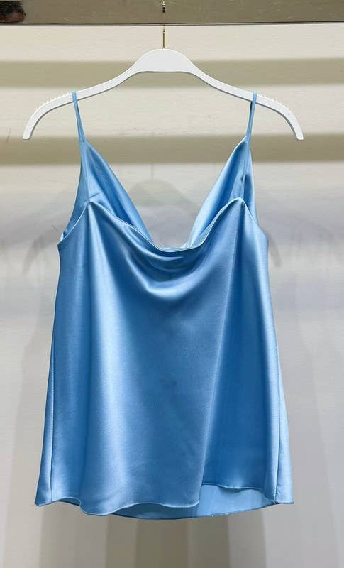 VENTI6 - Vente Chemise – femme - CAMISOLE À BRETELLES SPAGHETTI ET CAPUCHE (9861 SOLID)11