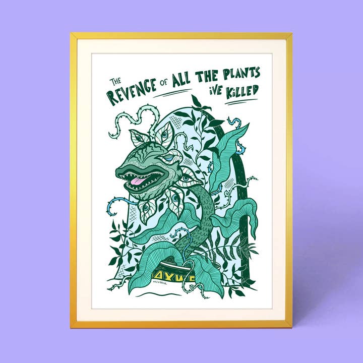 REVENGE OF THE HOUSEPLANTS PRINT for wholesale by Cor