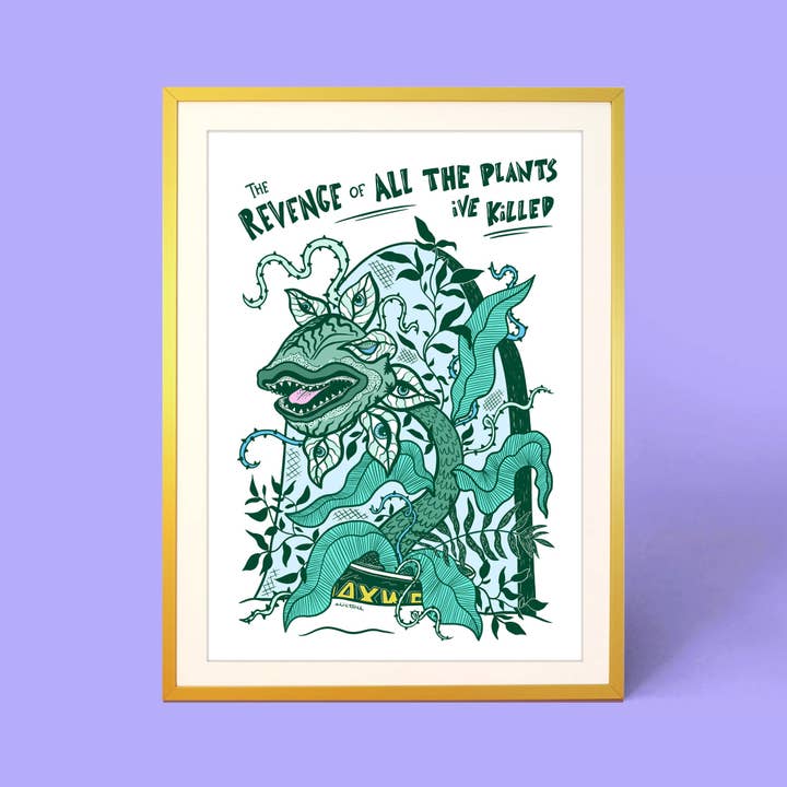REVENGE OF THE HOUSEPLANTS PRINT for wholesale by Cor