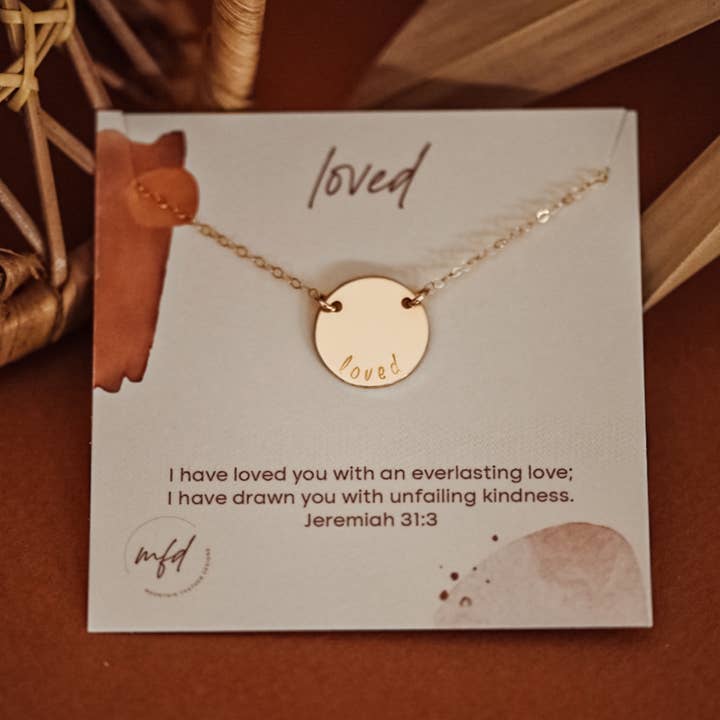Loved Necklace for wholesale by Mountain Feather Designs