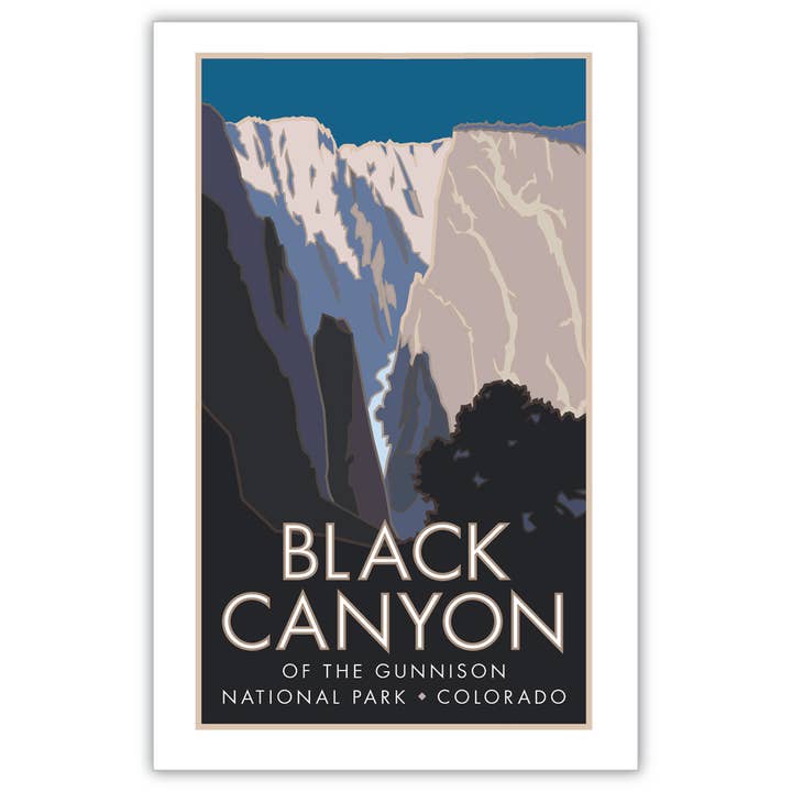 Black Canyon of the Gunnison Monument, Colorado - Plakater for engroshandel hos Travel Posters by M&W Design Co.