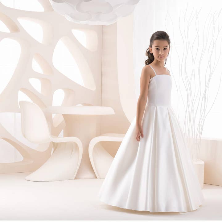 Bajabella - Wholesale Jurk - Kinderen - Mooie jurk voor meisjes, communiejurk, witte jurk