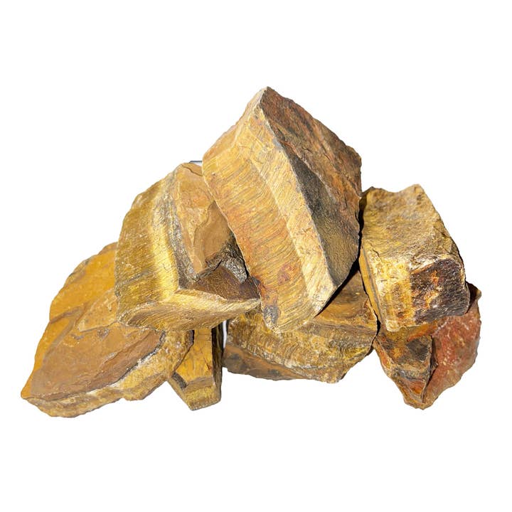 Tiger Eye Rough Stones - 1kg for wholesale by France Mineraux