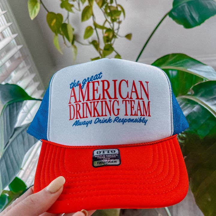 The Clandestine Underground - Wholesale Trucker Hat - Unisex - The Great American Drinking Team, Summer Trucker Hat